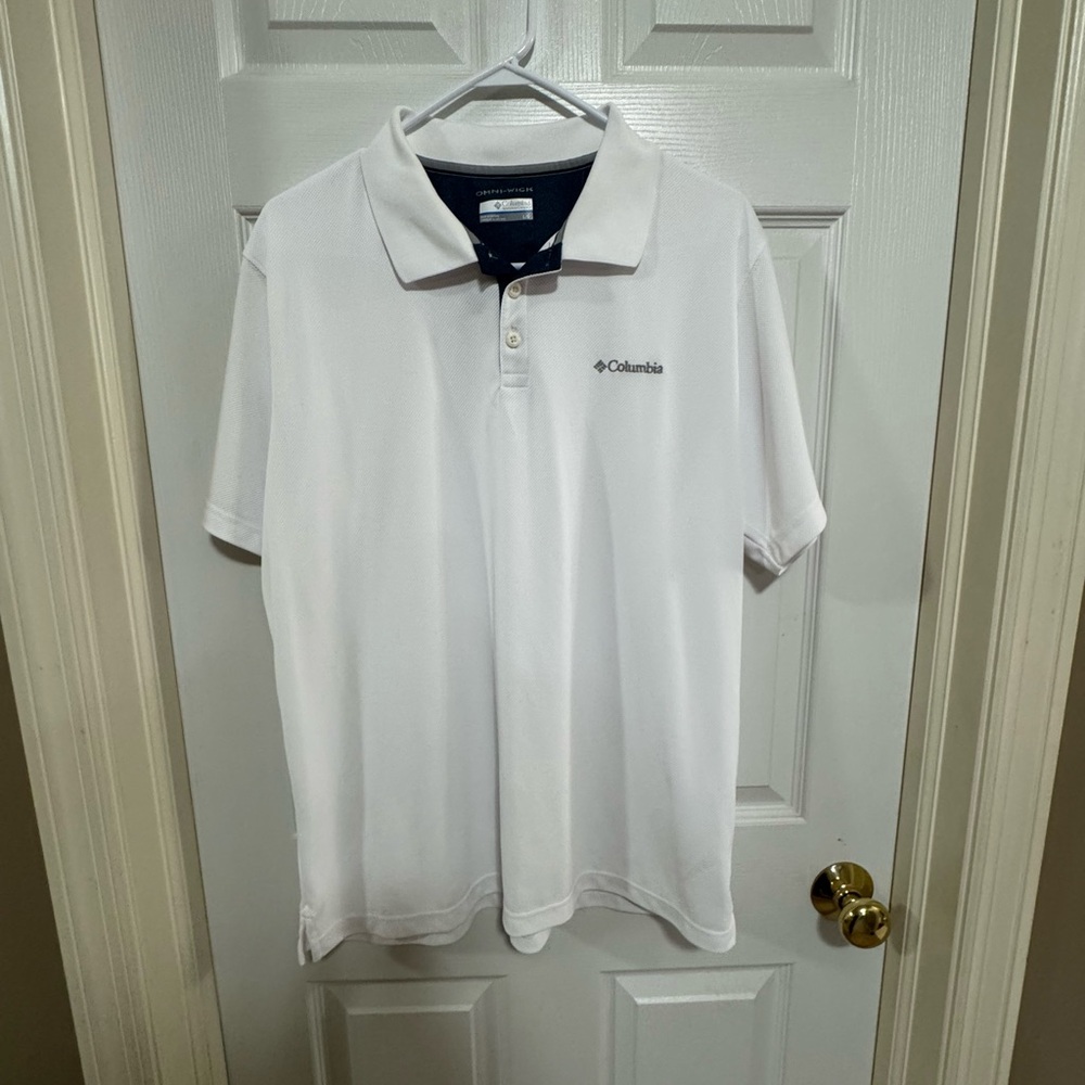 Columbia Men's White Polo Shirt